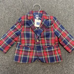 NWT Janie & Jack Plaid wool blazer